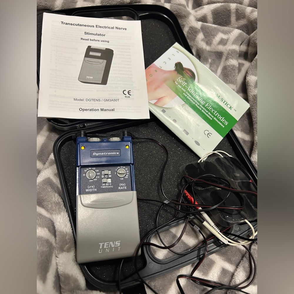 Tens Unit Blue and Gray in case